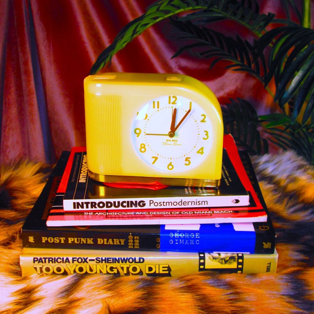Westclox Big Ben Yellow Moon Beam Flashing Alarm Clock